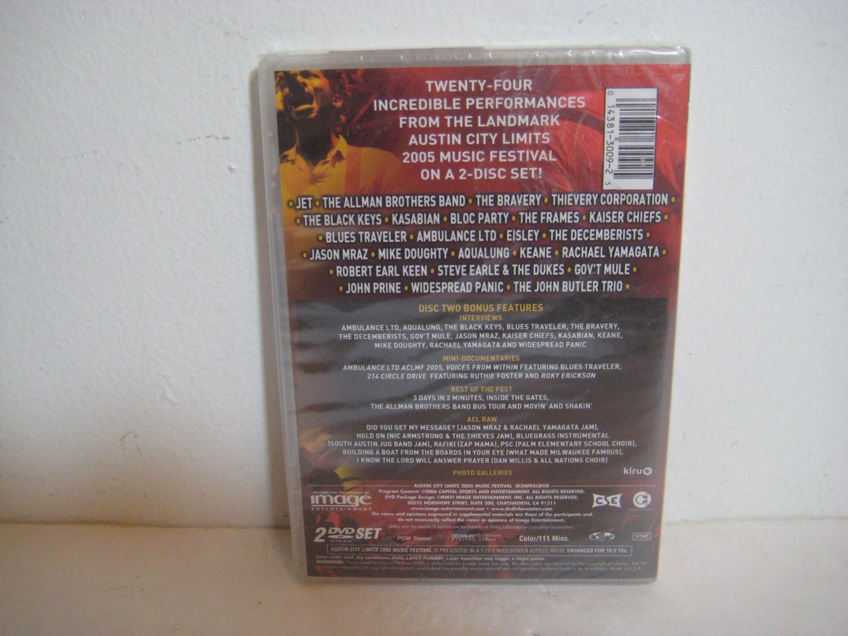 Austin City Limits 2005 Music Festival DVD 2 disc set Brand New
