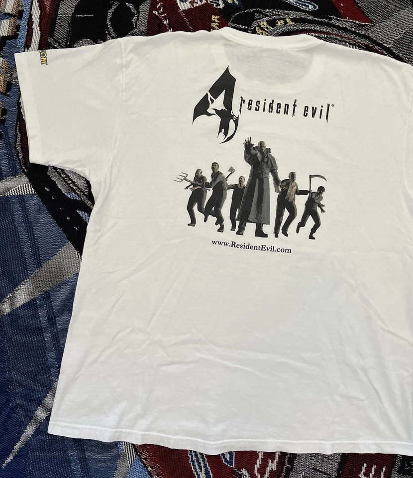 Vintage Resident Evil 4 Shirt Mens XL Promotional RARE Capcom Blockbuster Promo - Image 3 of 4