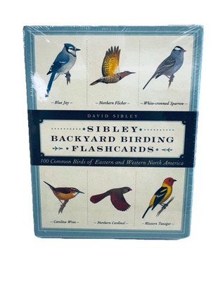 NEW Sibley Birding Flashcards 100 Common Birds of Eastern/Western N.America