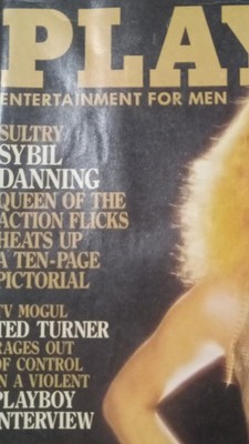 Playboy August 1983 Illustrated Magazine English Sybil Danning Ted Turner