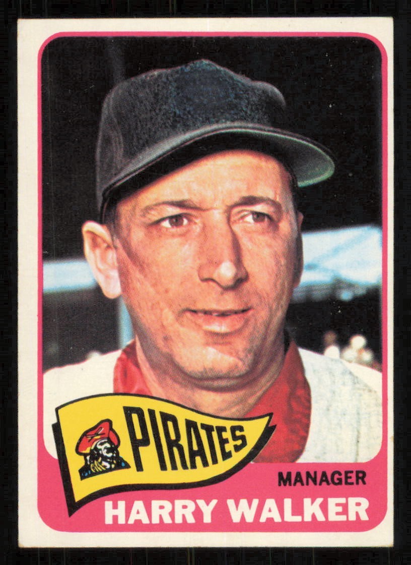 1965 Topps #438  HARRY WALKER  Mgr  Pittsburgh Pirates   EX-EX+
