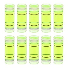 10pcs Small Cylindrical Bubble Level Vials 9x25mm Levels Measuring Tools
