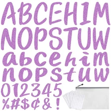 273 Pcs 4 Inch Glitter Bulletin Board Letters Set - Poster Cutouts with Alphabet
