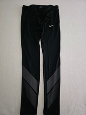 Nike Power Flash Reflective Womens Running Tights Black Reflective Size M