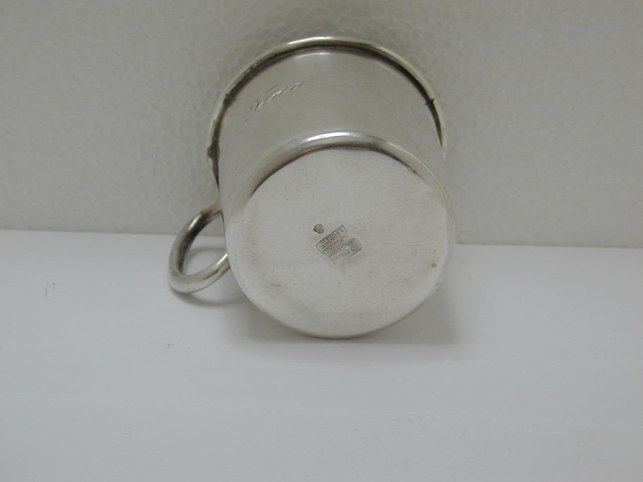 Vintage Sanborns Sterling Baby Cup Tina Silver 925 Mexico Inscribed Heavy Solid