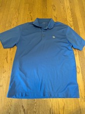 Nike Golf Dri-Fit Blue Polo Shirt XL Short Sleeve With Disney Logo Outdoors
