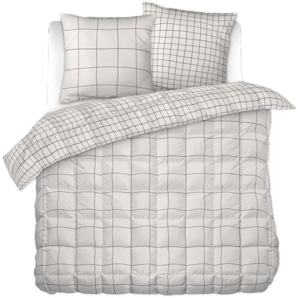 Couette imprimée 240x220 cm CARRIE P avec 2 taies d'oreiller en coton doux pour lit 2 personnes