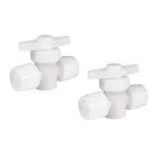 2 PCS 1/2 inch RV Compression 2-Way Stop Valve 06880 Shutoff Pex Pipe Fitting