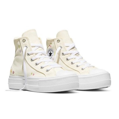 Converse Chuck Taylor All Star Lift Platform High Top Cream Fruit Shoes Women 10