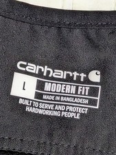 Carhartt Women's SCRUB TOP Sz LARGE Force Liberty Multi Pocket V-Neck Black