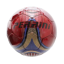 Perrini Soccer Ball Blue/Red Trim – Match & Training Size 5 Ball