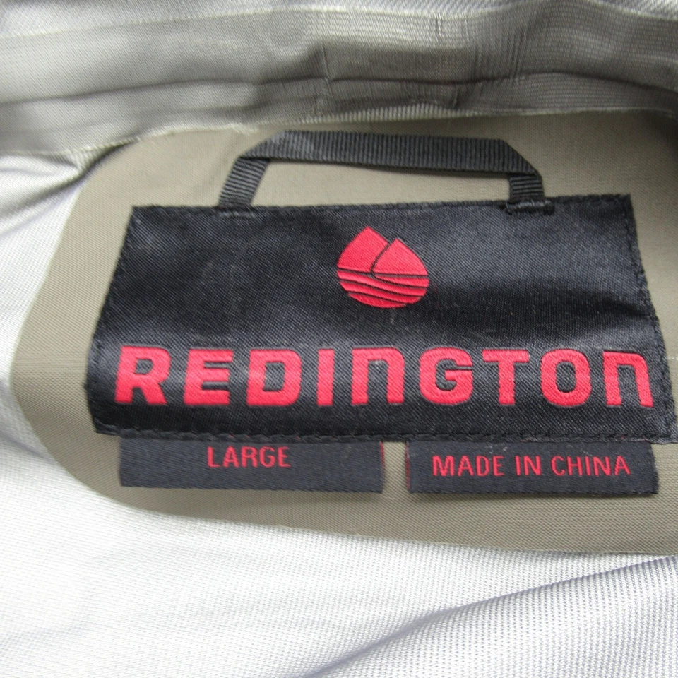 Chaqueta Redington Hombre Grande Verde Bolsillos Impermeable Con Capucha Utilidad Cremallera Completa LEER Foto 4 de 4