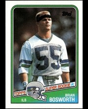 1988 TOPPS #144 BRIAN BOSWORTH RC SEAHAWKS