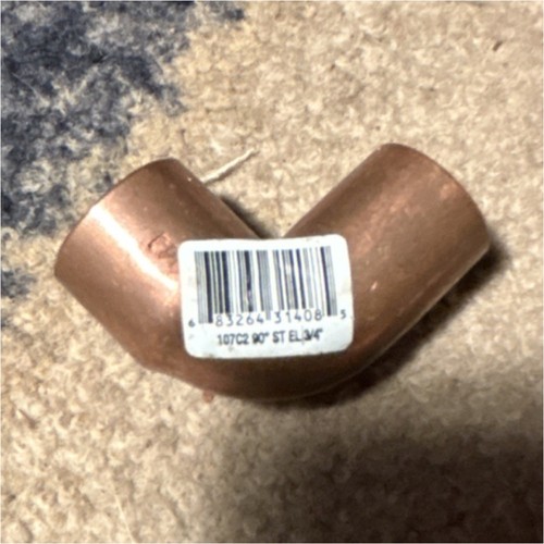 Copper 90° Sweat Elbow Plumbing Fitting 107C2 3/4 in x 3/4 in Lot of 7