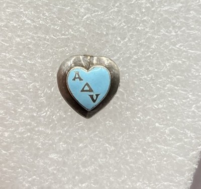 Vintage Fraternity Pin Alpha Delta Lambda? Sweetheart Enamel Pin Charm