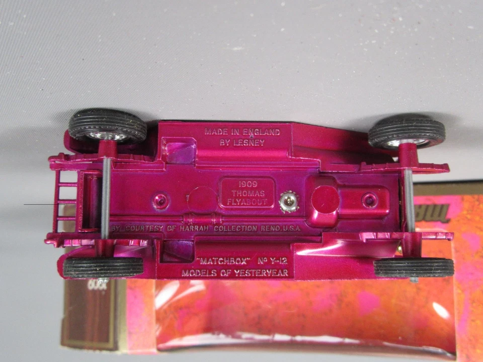 D55 Matchbox Y-12 Thomas Flyabout 1909 Violet Models of Yesteryear + Boite 1:48 - Photo 3/4