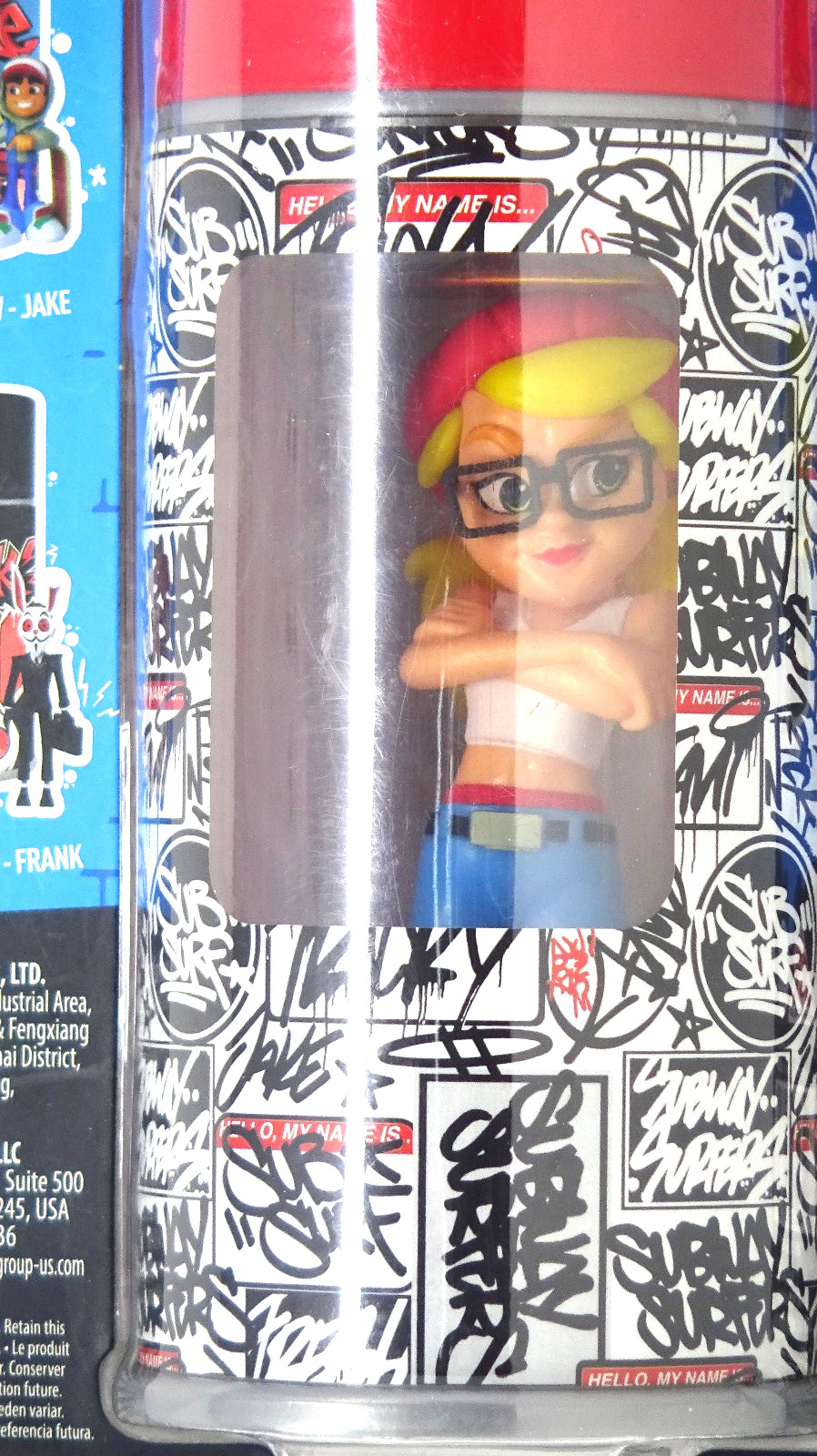 Subway Surfers Tricky Spray Can 4 Inch Vinyl  Figure Red HTF Sybo Sub Surf New