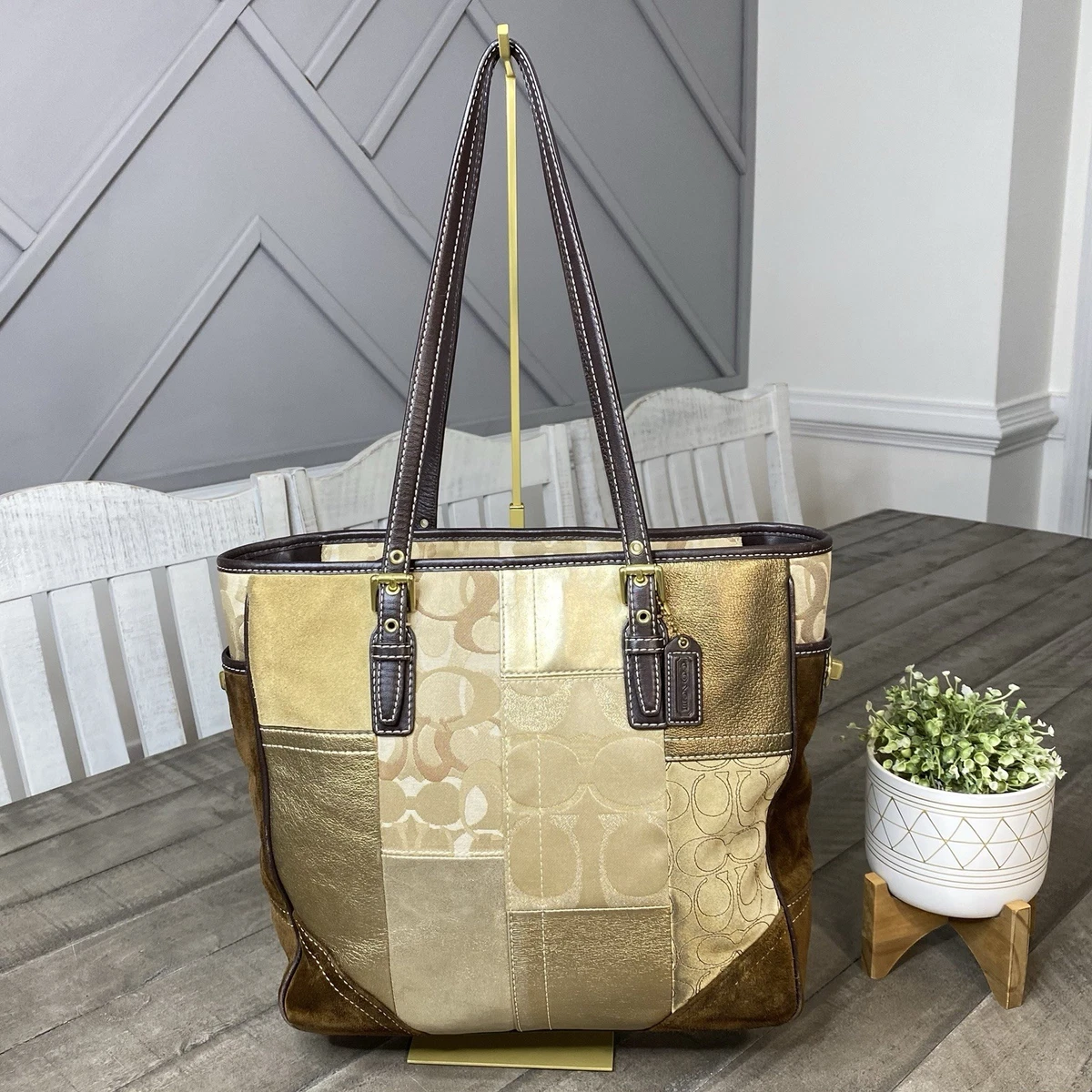 Coach Patchwork Tote Brown Bags & Handbags for Women for sale | eBay