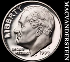 1999-S Roosevelt Dime- Silver Choice Gem Proof Luster No Reserve #i319