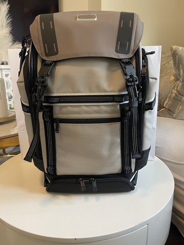 Tumi Alpha Bravo Expedition Flap Backpack Chalk Glow In The Dark NWT ...