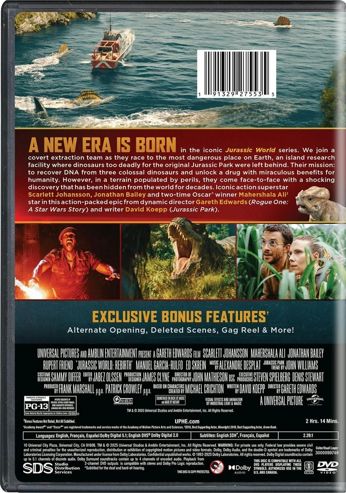 Jurassic World Rebirth DVD  NEW Foto 4 de 4