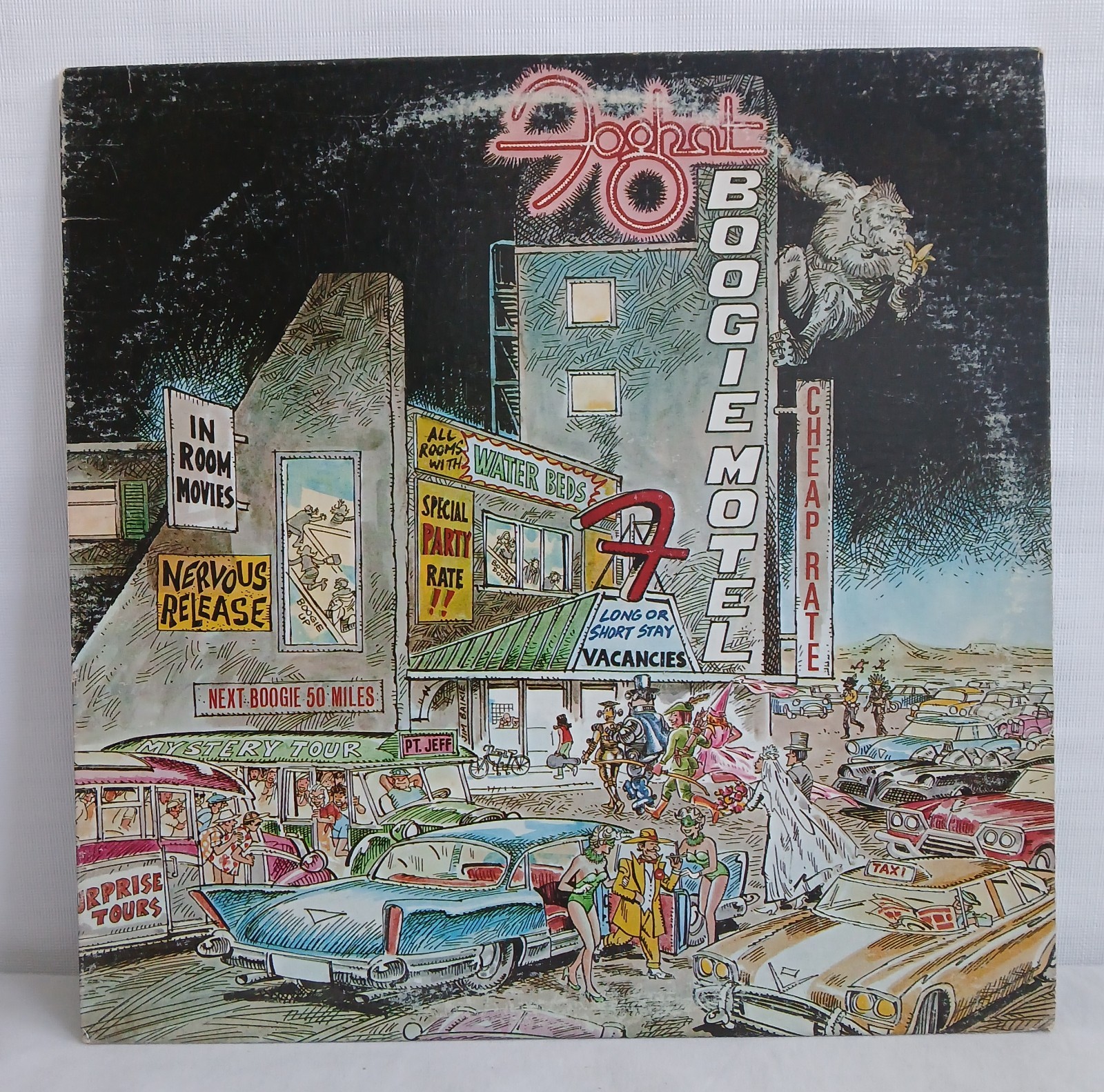 Vtg Foghat - Boogie Motel Vinyl LP - 1979 First Press - Bearsville BHS-6990