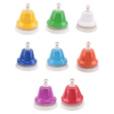 Tisch Glocken, 8 TöNe Diatonische Metall Hand Glocken, Regenbogen Musik Glo6141
