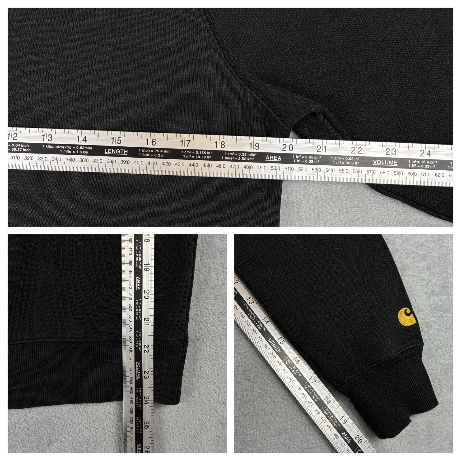 Vintage Carhartt 2000's Black Heavyweight Size Small Pullover Sweatshirt image 6