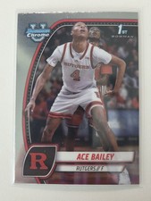 2025 Bowman Chrome University 1st Ace Bailey Rutgers Jazz #1