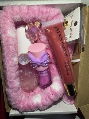 IMAN MAKEUP Magic Your Life IMAN of Noble Mixed Makeup Lot Lip Gloss Accessories