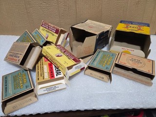 Lot of 11 Empty 10 12 16 GA shotgun Shot Shell Boxes Winchester peters vintage