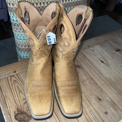 NWOT 9.5B Women's Hooey 9'' Ruff Stock Honey on Honey Boots WRS0037