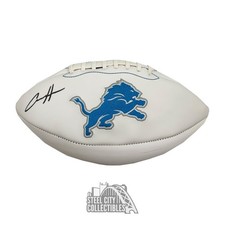 Aidan Hutchinson Autographed Detroit Lions White Logo Football - BAS