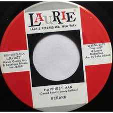 GERARD HAPPIEST MAN NORTHERN SOUL 45RPM 7" VINYL RECORD VG LAURIE SCARCE