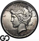 1927 Peace Dollar, Album Toner, Choice BU++