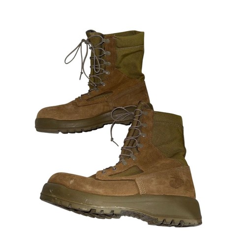 Stivali da combattimento Goretex Belleville da uomo taglia 12 marroni impermeabili stringati USMC USA - Foto 2 di 7