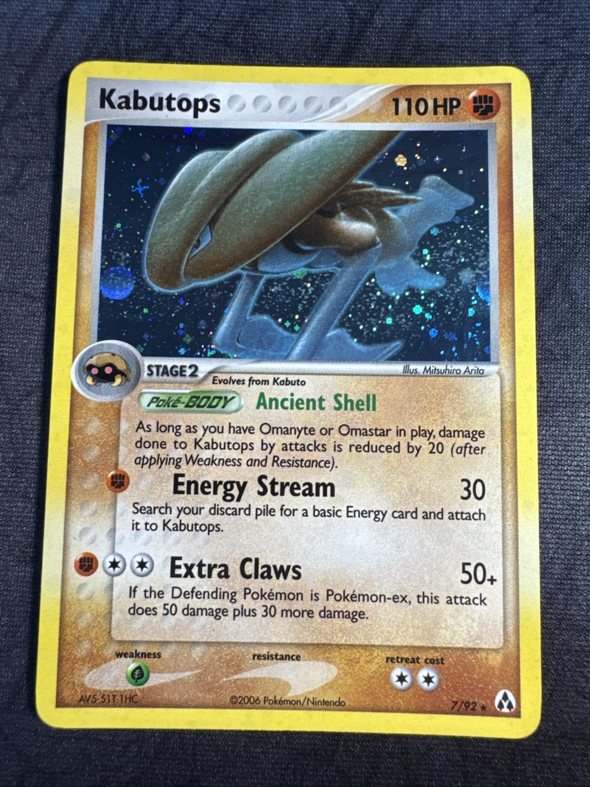 Kabutops 7/92 Legend Maker Holo Pokemon