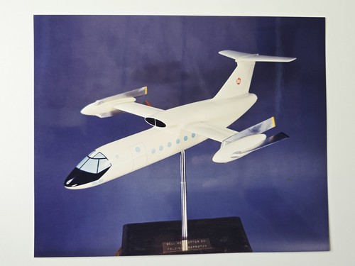1968 Bell Folding Proprotor Passenger Aircraft Concept Model 8x10 Photo Vintage