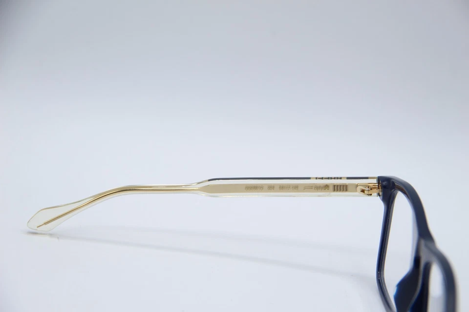 NUEVAS GAFAS GUCCI GG 0561O 004 MONTURAS AUTÉNTICAS TRANSPARENTES ORO 54-17 Foto 3 de 4