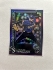 2025 Topps Update Series Tayler Saucedo Purple Foil #US226 /250 Mariners
