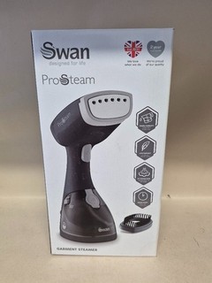 SWAN PROSTEAM LIGHTWEIGHT GARMENT STEAMER 1100W FOR HOME OR TRAVEL CG B12