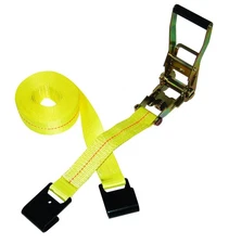 S-Line 557 Ratchet Tie Down with Long Wide Handle and Flat Hooks, 2-Inch by 2...