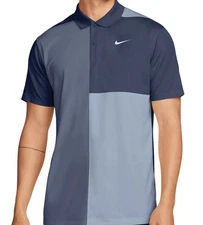 Nike Men’s Dri-Fit Victory+ Blocked Golf Polo-Midnight Navy-X Large NWT