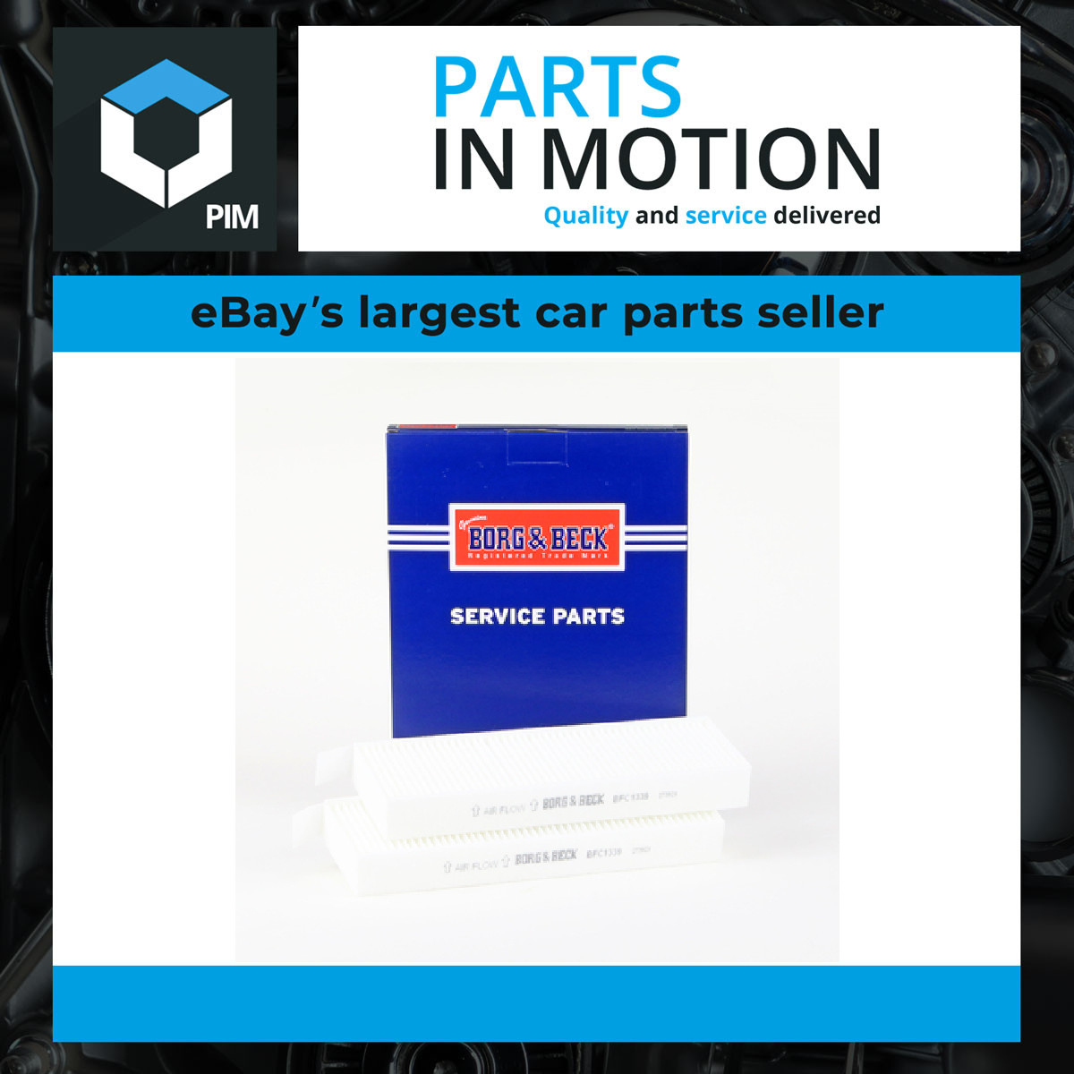 Pollen / Cabin Filter fits PEUGEOT 208 Mk2 1.2 1.5D 1.6D 2019 on B&B 9833350880