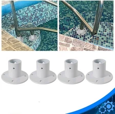 Aluminum Slide Deck Flange w/ Flange Bolt For Inground Swimming Pools 4 pcs