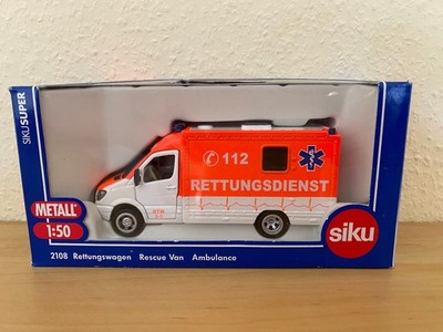 Siku 2108 Mercedes Benz Sprinter Rettungswagen Rettungsdienst Krankenwagen OVP