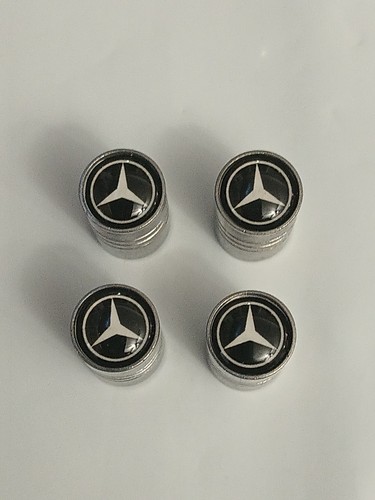 4PCS Metal Car Tire Valve Caps Valve Stem Cover Compatible with Mer_cedes Silv-3 - Picture 10 of 13