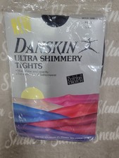 Danskin Ultra Shimmery Tights Size D Black