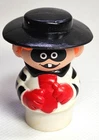 RARE Vintage Fisher Price Little People #2552 McDonalds Hamburglar Figure