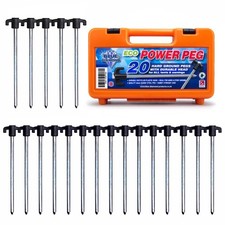 Blue Diamond Tent Pegs Heavy Duty Pegs Hard Ground Awning Pegs Case of 20 PEG235